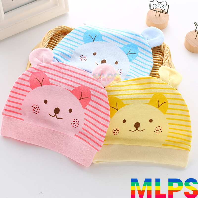 Mũ sơ sinh cotton họa tiết đáng yêu cho bé M12