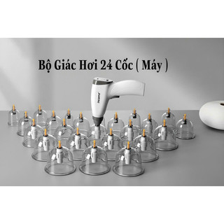  BỘ CỐC GIÁC HƠI 24c CAO CẤP BẰNG MÁY BẰNG TAY 