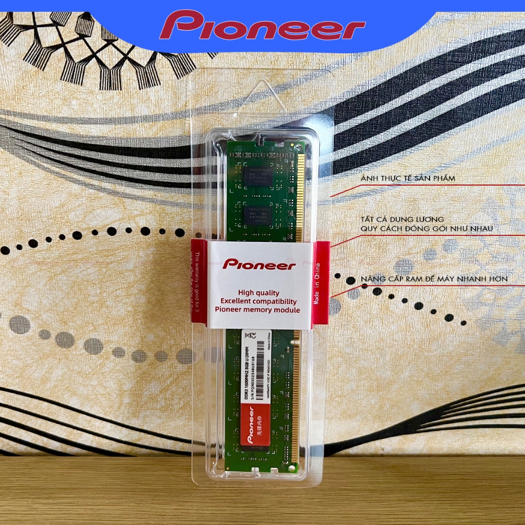 Bộ nhớ RAM Pioneer DDR3 8GB 1600Mhz - Hàng Chính Hãng