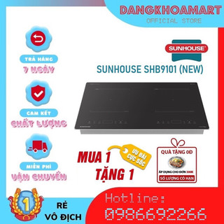 Bếp đôi điện từ sunhouse shb9101s