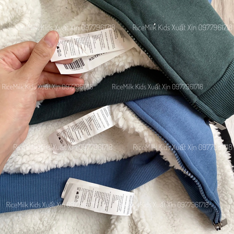 Áo nỉ lót lông cừu 4 màu xuất dư xịn