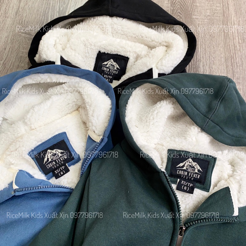 Áo nỉ lót lông cừu 4 màu xuất dư xịn