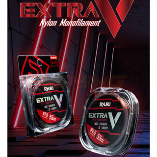 Dây câu ryuki extra v 55m, cước trục câu cá, cước câu cá chính hãng