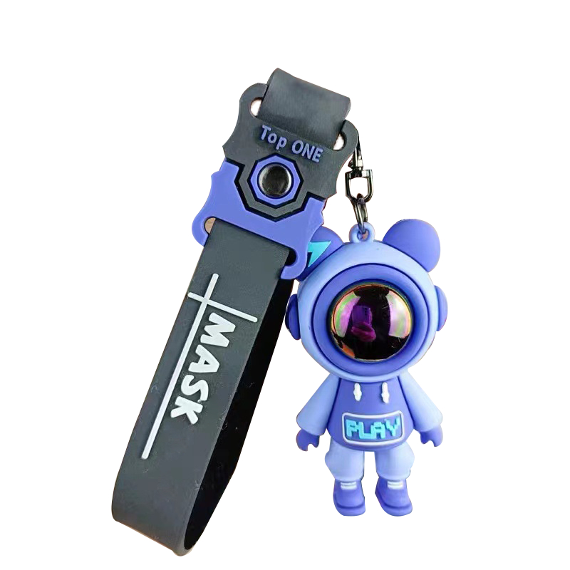 Móc chìa khóa đôi anime cute SIDOHOME có dây cao su thích hợp treo balo điện thoại