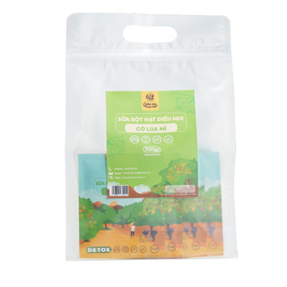 Bột sữa hạt điều hữu cơ Giấc Mơ Của Hạt Nhiều vị 300g (12 gói x 25g) chứa nhiều dưỡng chất cần thiết cho cơ thể