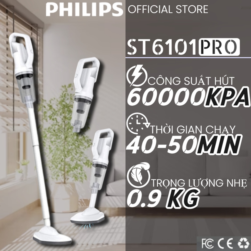 🔥Khuyến mãi🔥2023 ST6101 PRO Máy Hút Bụi Ô Tô Sạc Không Dây Máy Hút Bụi Cầm Tay Khô & Ướt BẢO HÀNH 5 NĂM