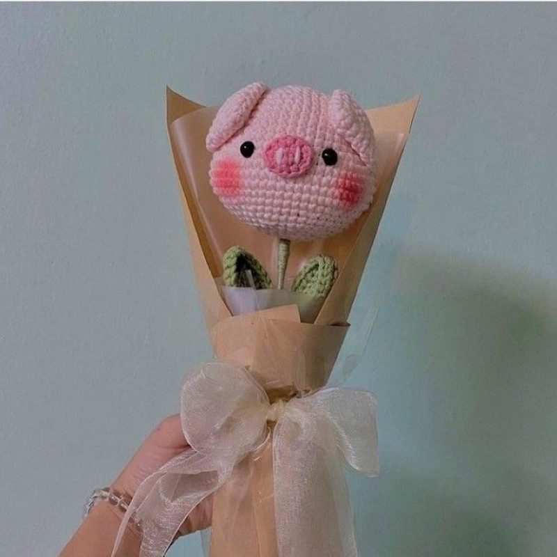Set móc hoa thú dễ thương làm quà tặng