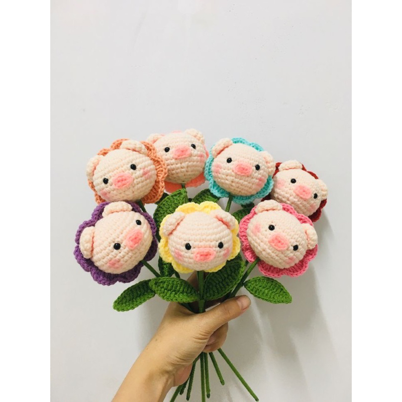 Set móc hoa thú dễ thương làm quà tặng