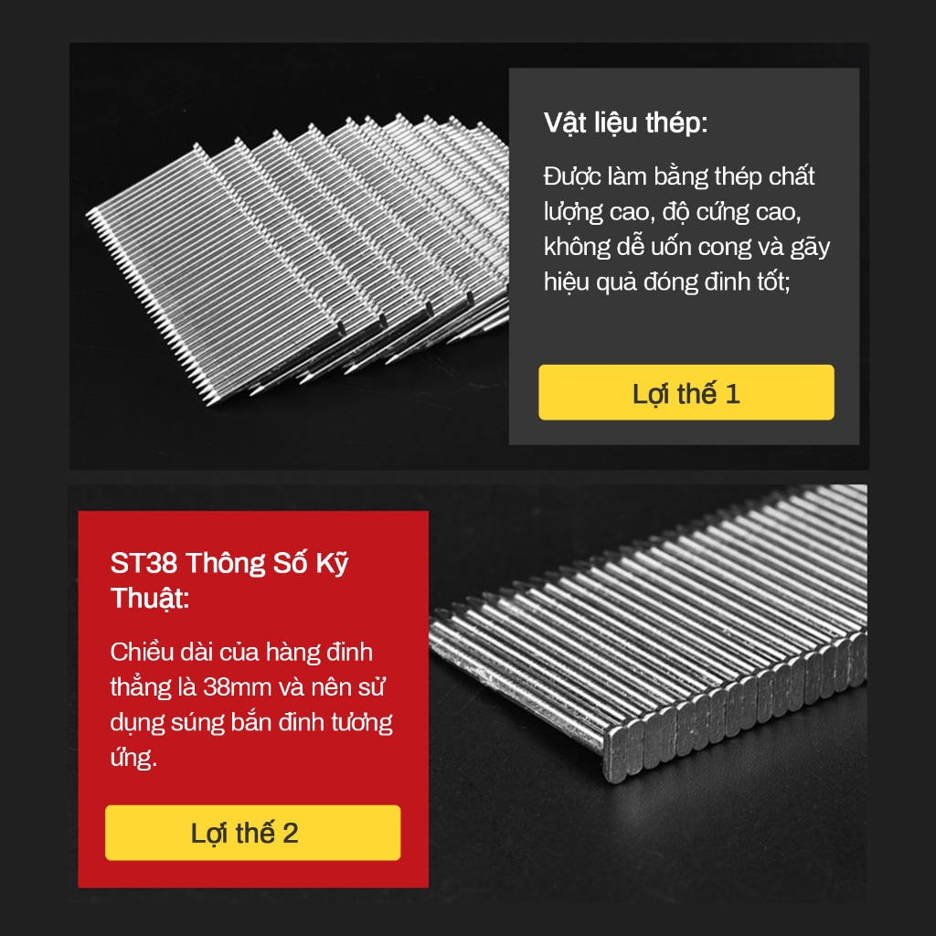 YUNYI Đinh thép công trường, đinh hàng thép 400 ST-38/ST-38B