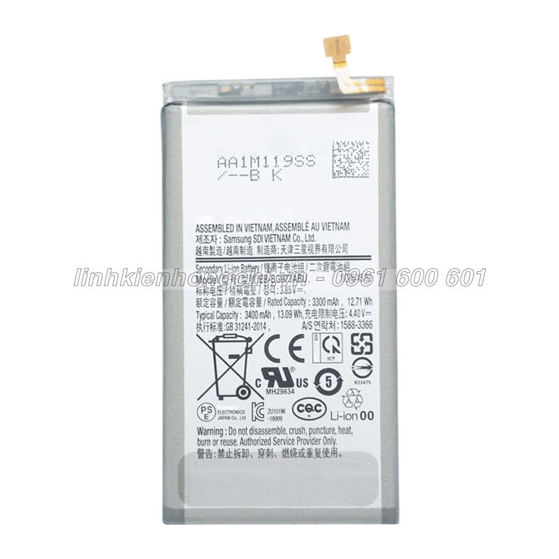 Pin điện thoại Galaxy S10 G973F SM-G973F Zin