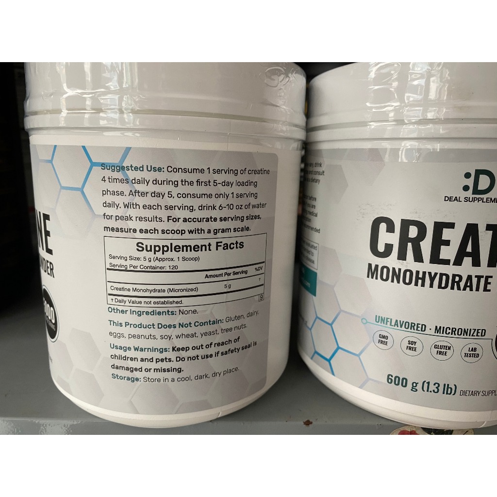 Bột creatine Deal Supplement CREATINE MONOHYDRATE POWDER 600g