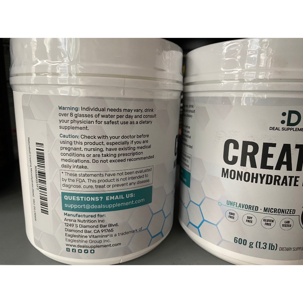 Bột creatine Deal Supplement CREATINE MONOHYDRATE POWDER 600g