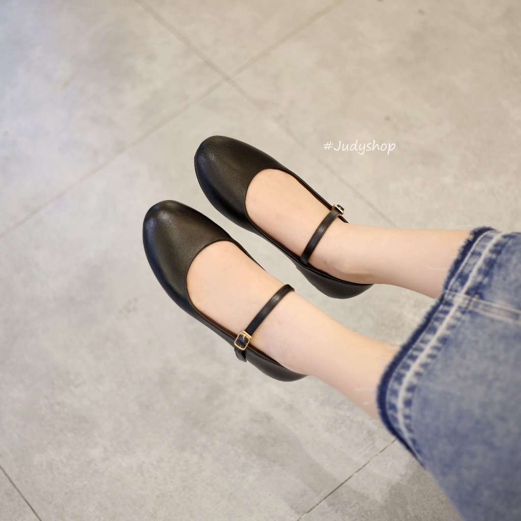 Giày Mary Jane - Giày Bệt KOKOSHI Quai Ngang Da Mềm VNXK