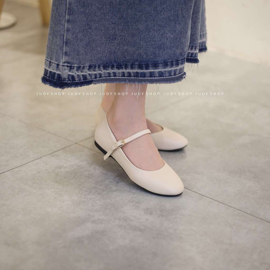 Giày Mary Jane - Giày Bệt KOKOSHI Quai Ngang Da Mềm VNXK