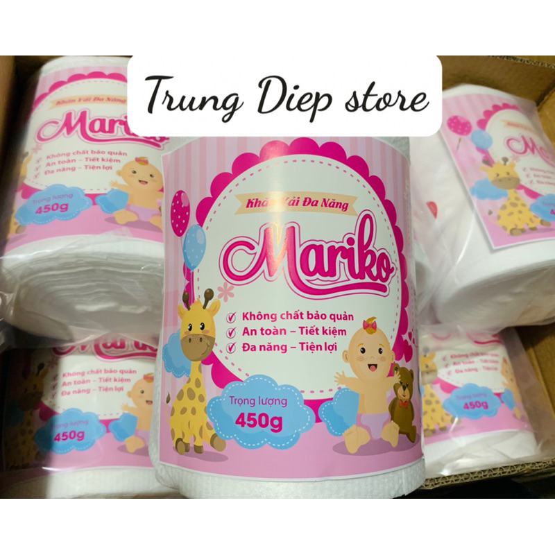 [18 cuộn /thùng ]khăn khô dạng cuộn Mariko 450g