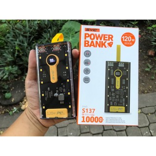 Pin sạc dự phòng syc s137 10000 s138 20000mah mah qc + pd 22.5w