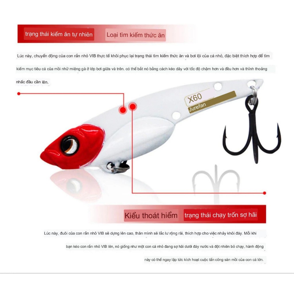 Mồi sắt câu lóc Baby snake X50 Lurefans HKN Fishing