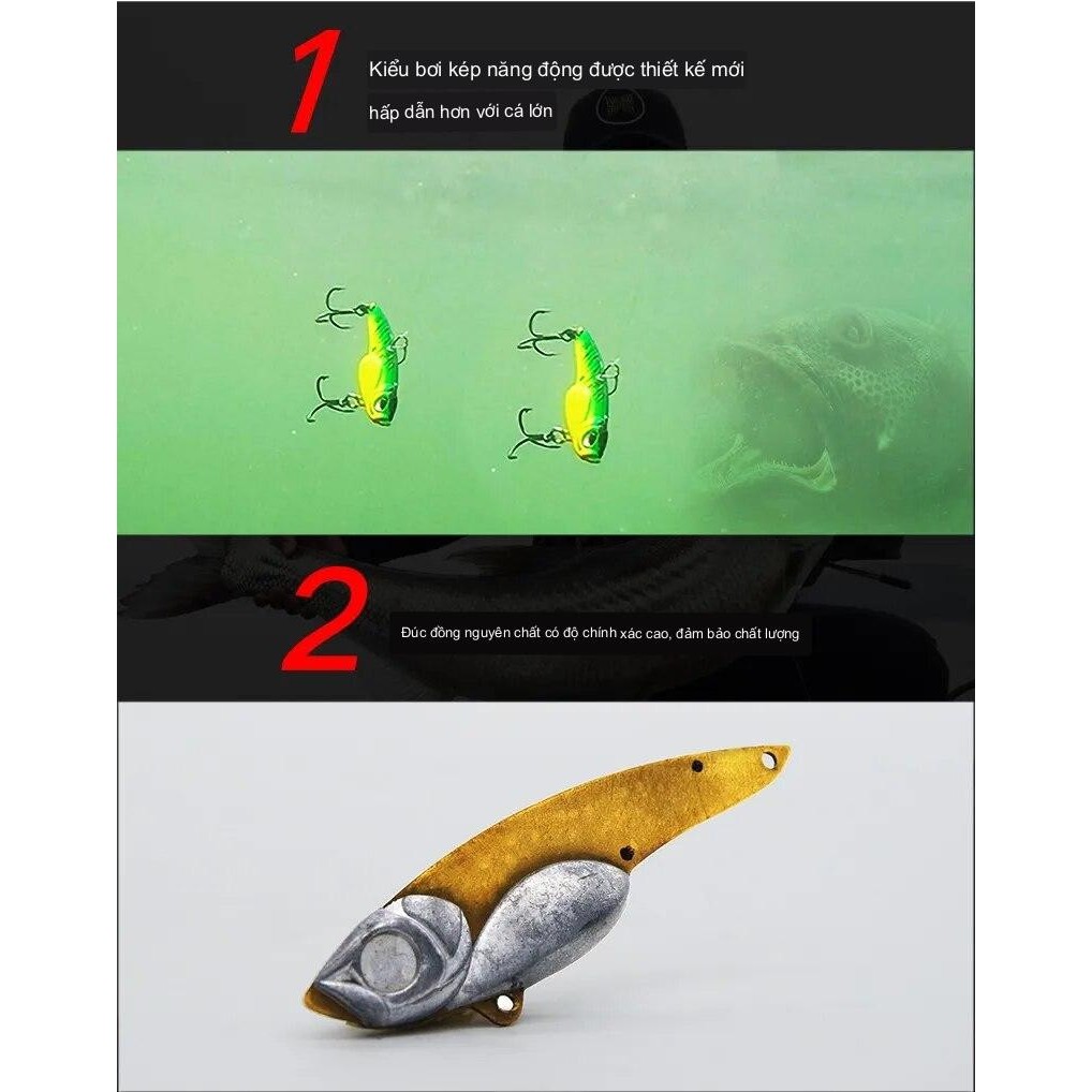 Mồi sắt câu lóc Baby snake X50 Lurefans HKN Fishing