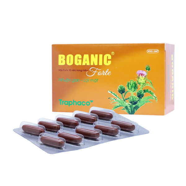 Hỗ trợ Boganic Forte hộp 5 vỉ x 10 viên nang Traphaco