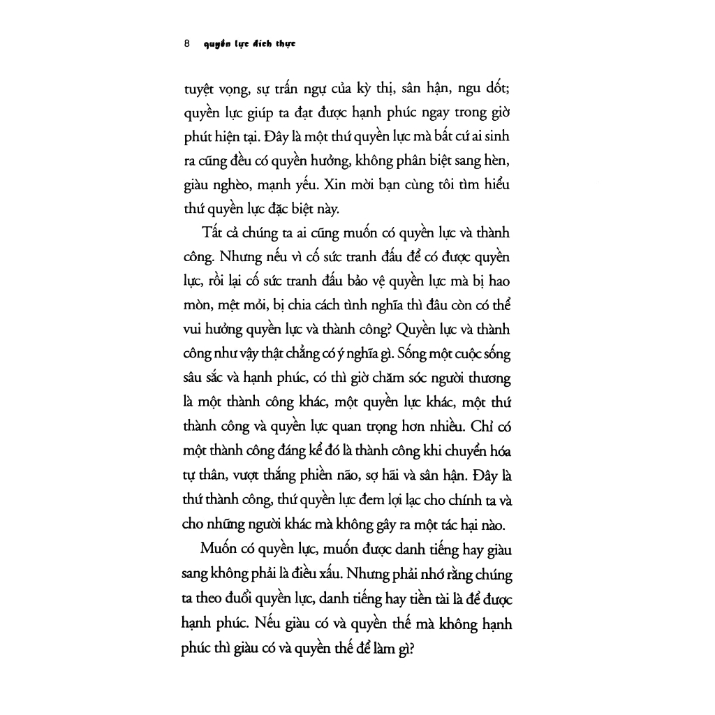 Sách - Quyền Lực Đích Thực