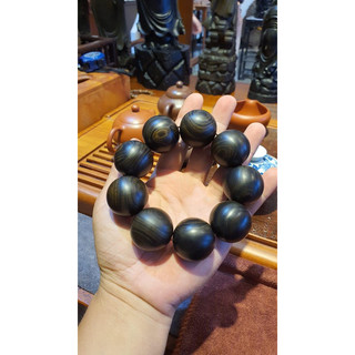 Vòng hạt mun sừng khánh hoà 25mm, 30mm size đại.