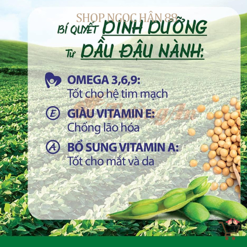 Dầu Đậu Nành 100% nguyên chất Tường An chai 1 lít - Date mới