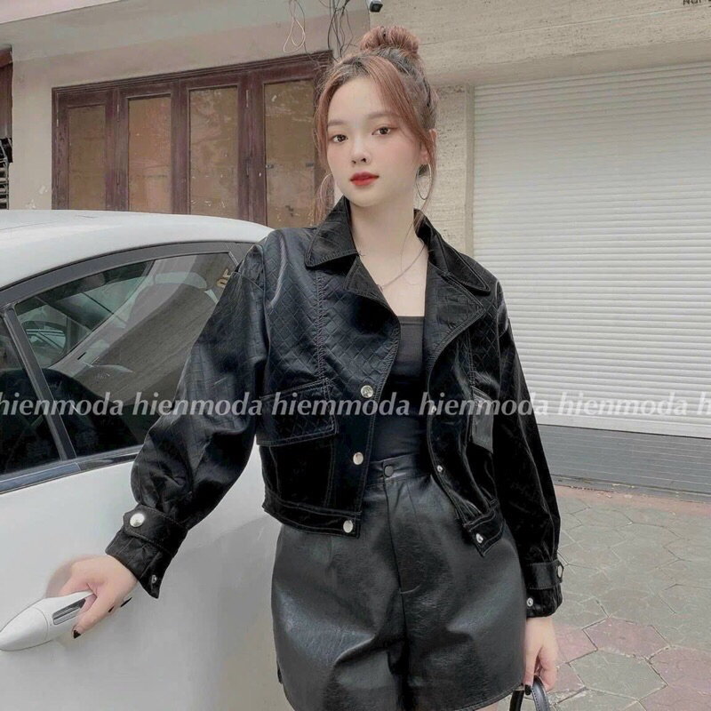 Áo khoác da nhung tuyết hàng quảng châu CC mẫu mới 2022