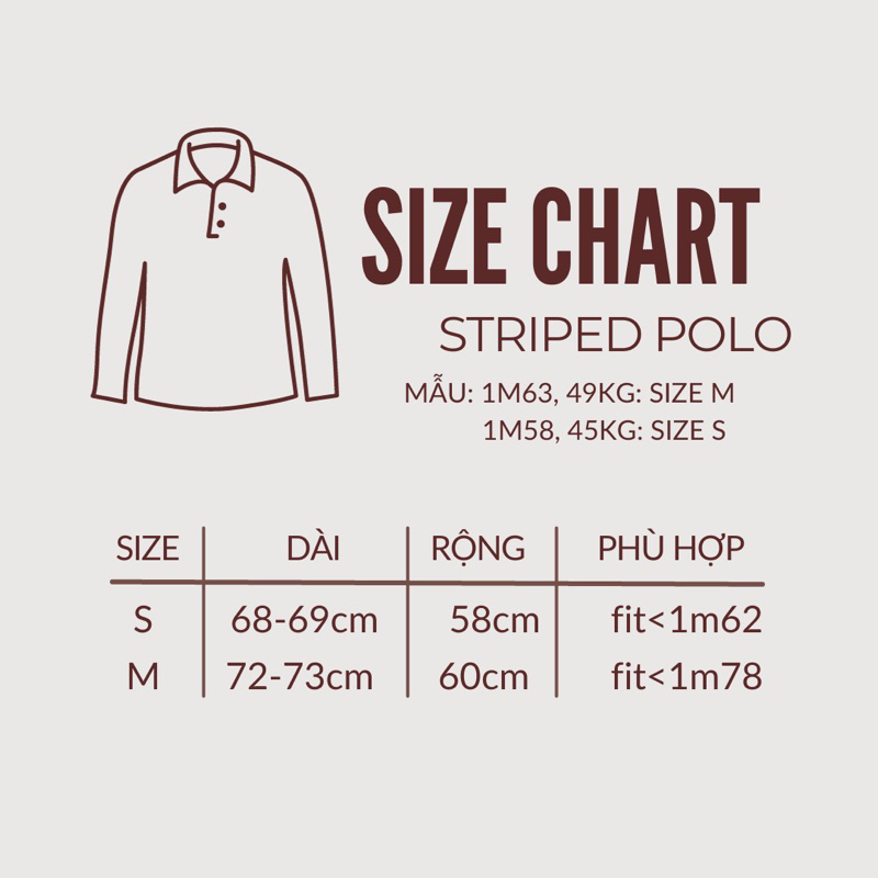 KIM - STRIPED POLO - Áo polo kẻ ngang dài tay