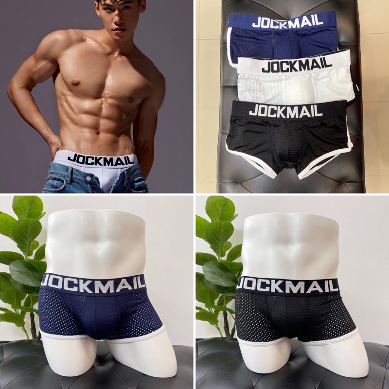 Quần lót nam, quần lót độn mông Jockmail thun lưới