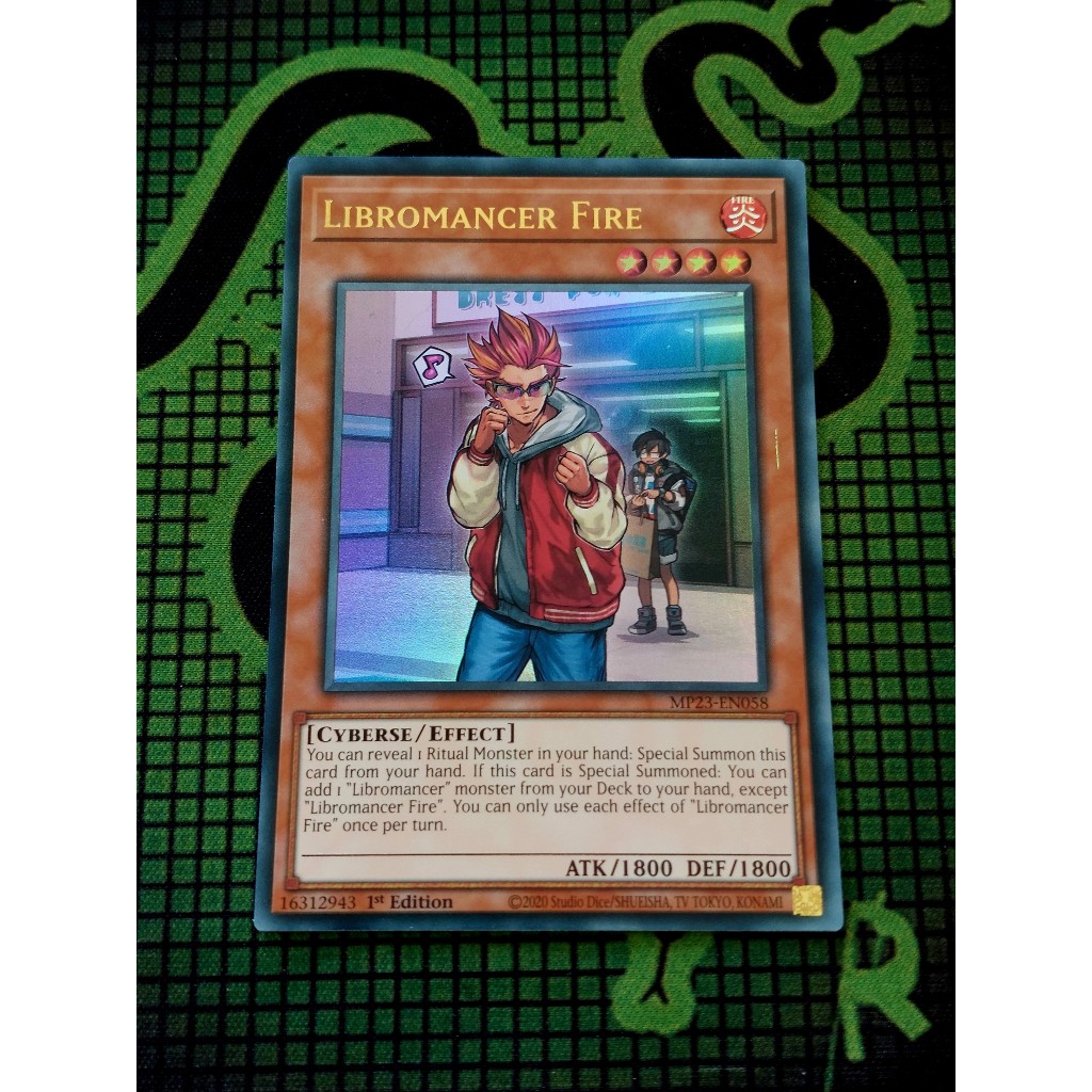 Thẻ Bài Yugioh Monster Libromancer Fire - MP23-EN058 - Ultra