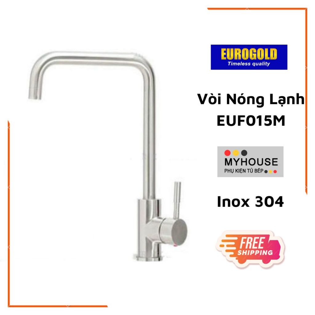 Vòi Rửa Bát Inox 304 EVF015M, EVF016M, Phụ kiện tủ bếp Eurogold