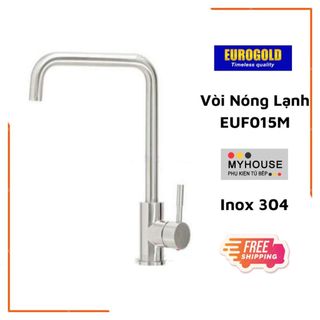 Vòi Rửa Bát Inox 304, Vòi 2 Đường Nước Nóng Lạnh, Phụ kiện tủ bếp Eurogold