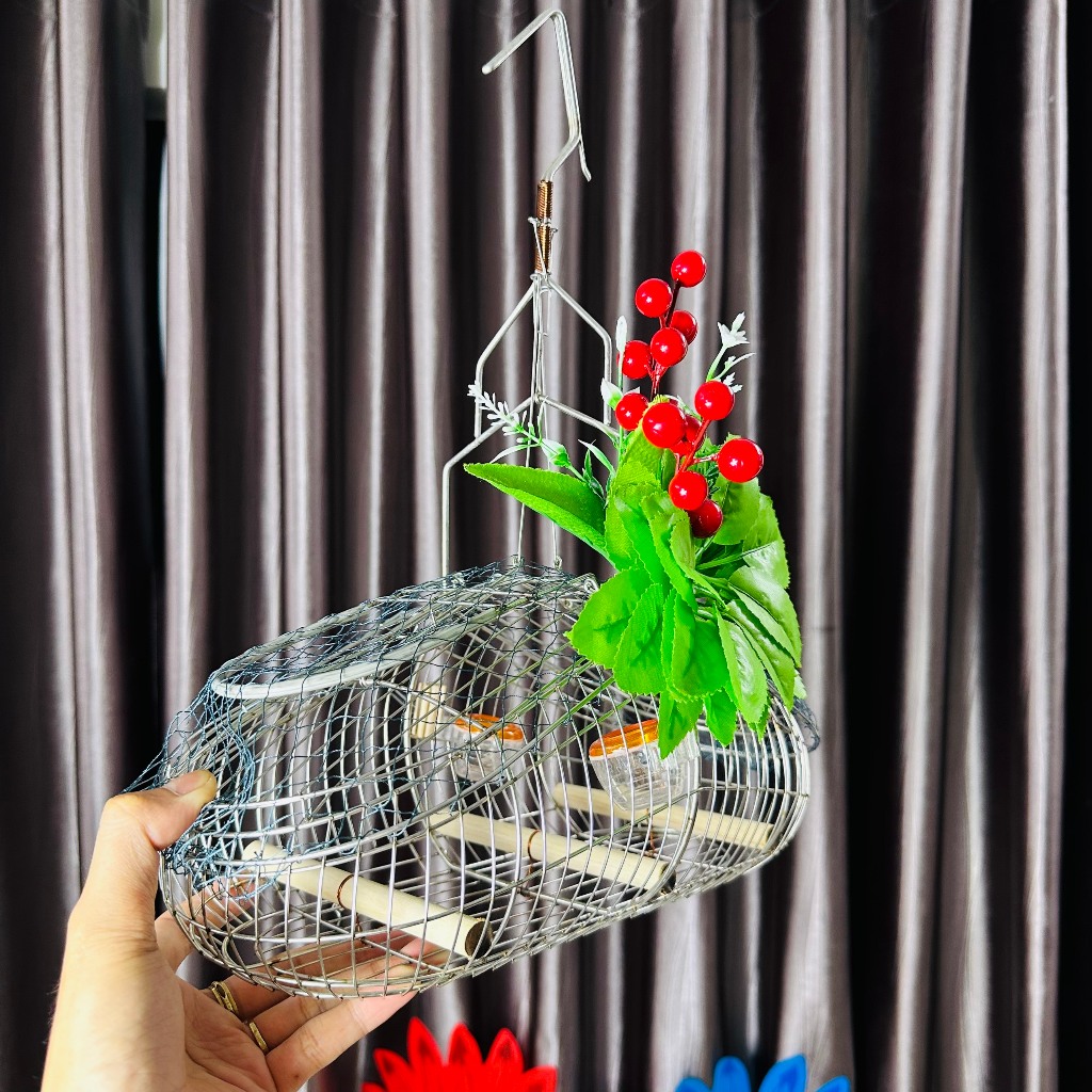 Lồng Inox Bẫy Chim Sâu, Khuyên, Hút Mật, Huýt Cô, Tiêu Mi, Ốc Mít