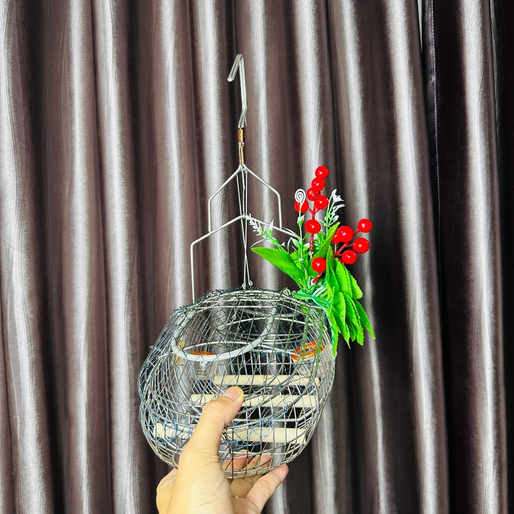 Lồng Inox Bẫy Chim Sâu, Khuyên, Hút Mật, Huýt Cô, Tiêu Mi, Ốc Mít