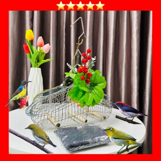 Lồng Inox Bẫy Chim Sâu, Khuyên, Hút Mật, Huýt Cô, Tiêu Mi, Ốc Mít