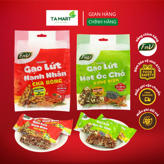 Thanh gạo lứt fnv 150gr gói 10 thanh - brown rice bars