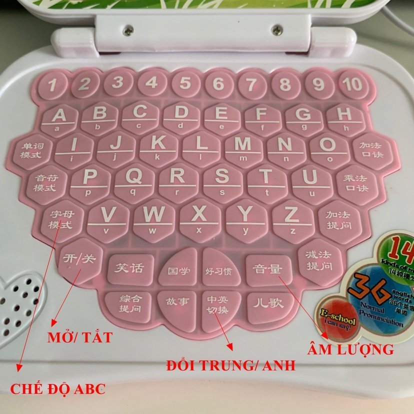 Máy vi tính đồ chơi cho trẻ,  giáo dục sớm cho trẻ em