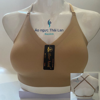 Áo ngực không gọng, bra mút mỏng mặc áo hở lưng Thái lan C1011 vải su đúc mềm mát thời trang sexy có màu trắng
