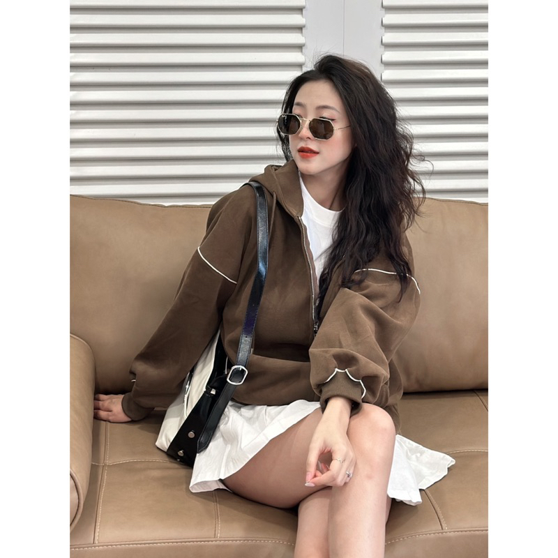 Áo Khoác - 36917 - Gạch - Tay Viền