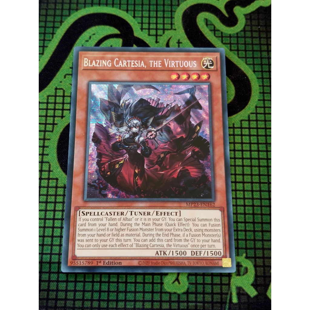 Thẻ Bài Yugioh Monster Blazing Cartesia, the Virtuous - MP23-EN162 - Prismatic Secret