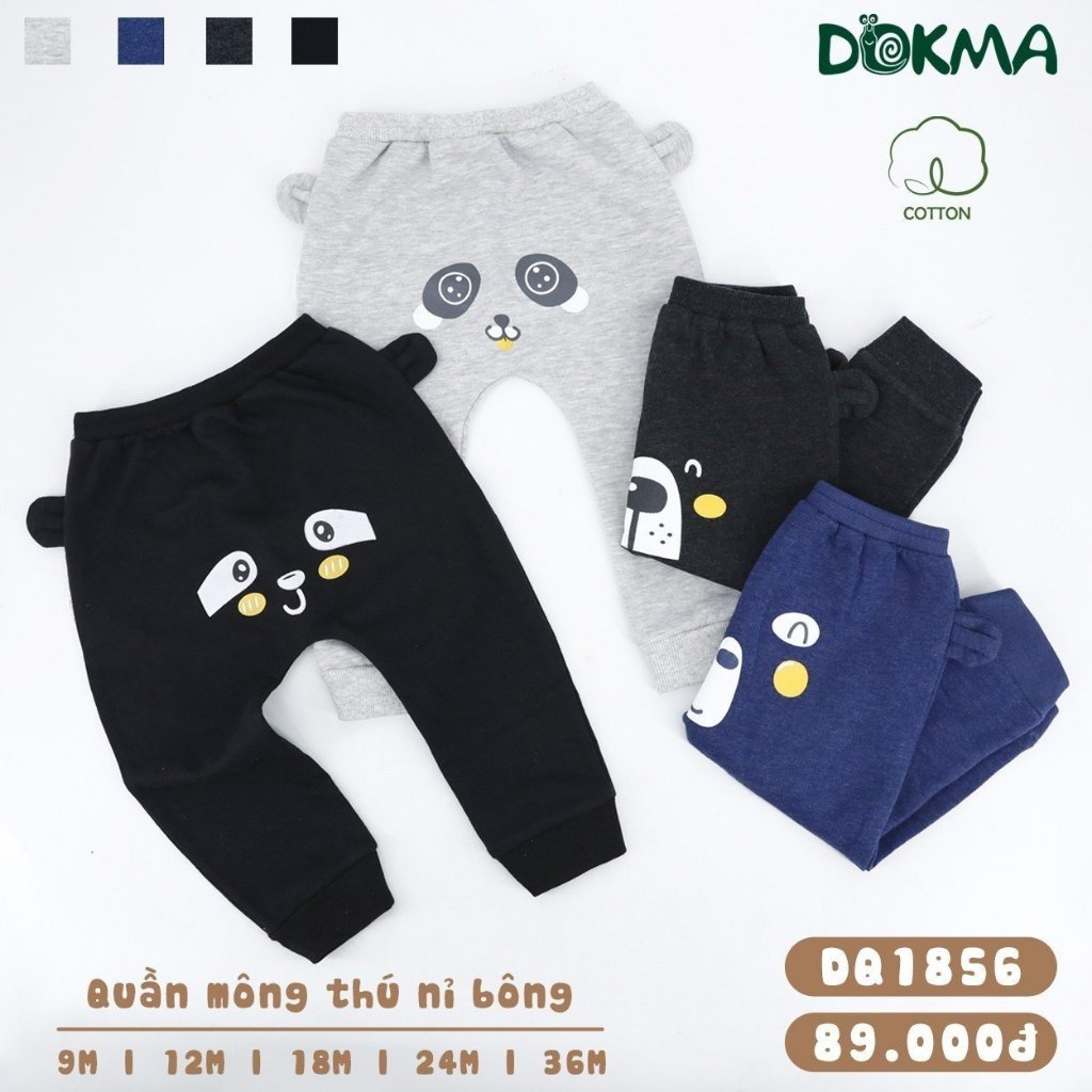 Dokma - Quần nỉ lót bông mông thú 9-36M DQ882 DQ1228