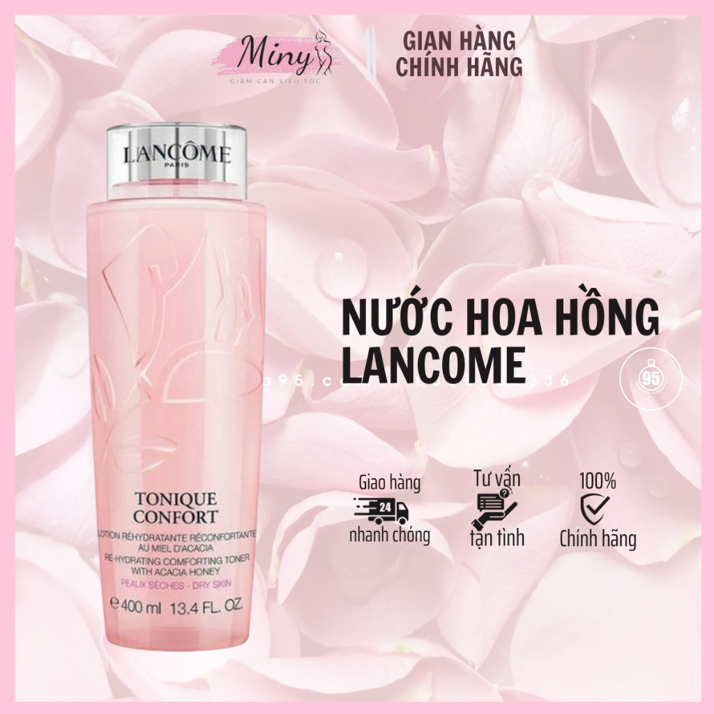 Nước Hoa Hồng Cấp Ẩm Cho Da Lancome Tonique Confort Toner Làm Trắng Da 125ml MN_GC