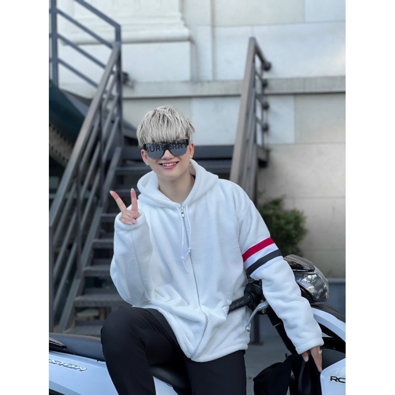 Áo khoác lông  thom chất lông mượt 2 mặt có mũ thiết kế hot nhất mùa đông năm