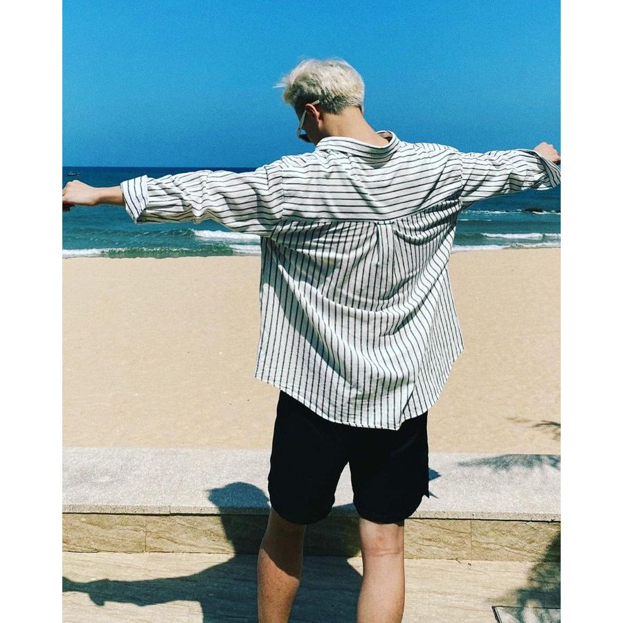 Áo Sơ Mi Sọc - Form Oversize Hàn Quốc BBrand