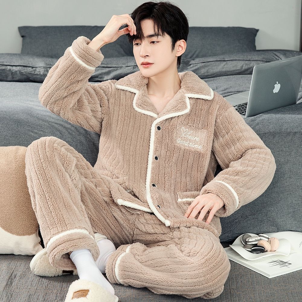 Bộ đồ ngủ nam mùa đông cao cấp dày ấm hàng loại 1
