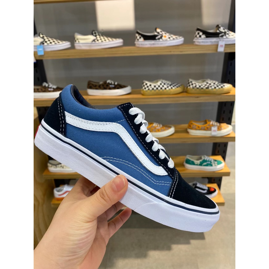 Vans old skool navy xanh nam nữ, giày vans old skool cao cấp full box