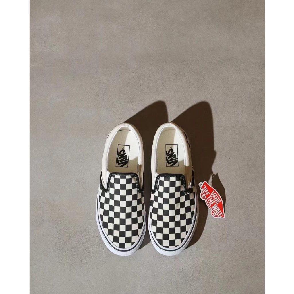Vans caro CHÍNH HÃNG nam nữ,giày vans slip on checker cao cấp full box