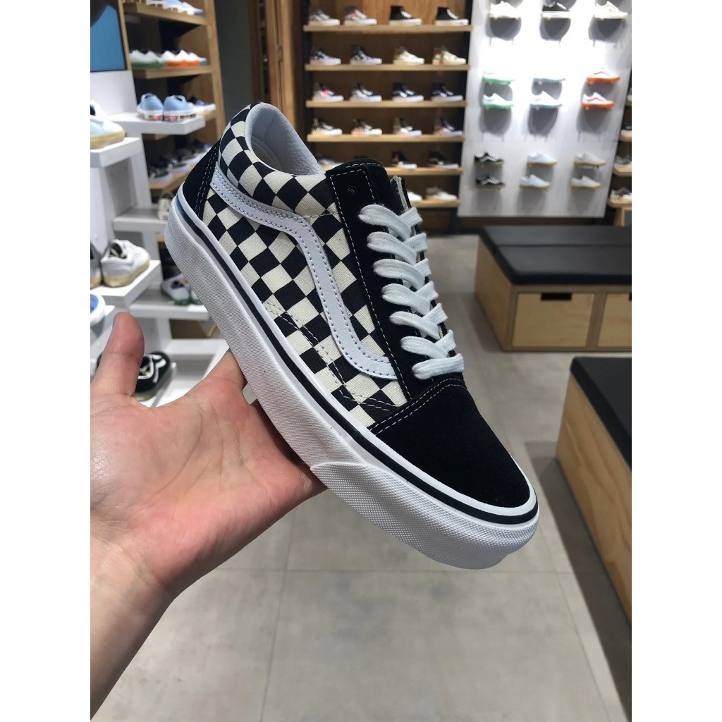 Giày vans caro chính hãng cho nam nữ, vans old skool checker chuẩn full box