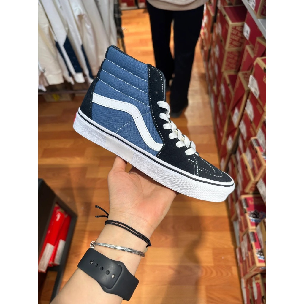 Vans sk8 navy cổ cao CHÍNH HÃNG nam nữ, giày vans cao cấp chuẩn full box