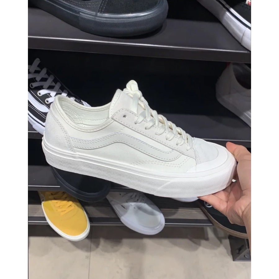 Vans style 36 decon CHÍNH HÃNG màu trắng nam nữ, giày vans cao cấp full box